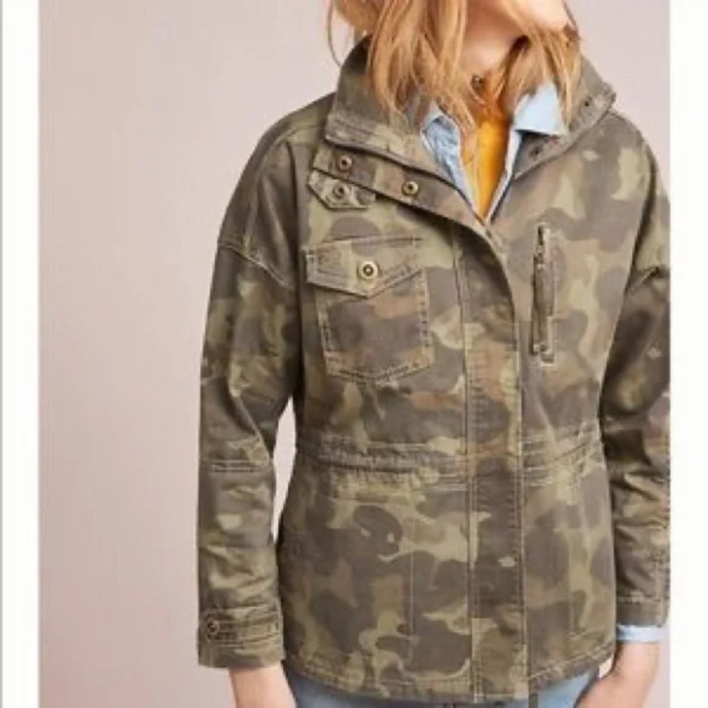 Marrakech Anthro Camo Utility Jacket SZ XS - Picture 5 of 13